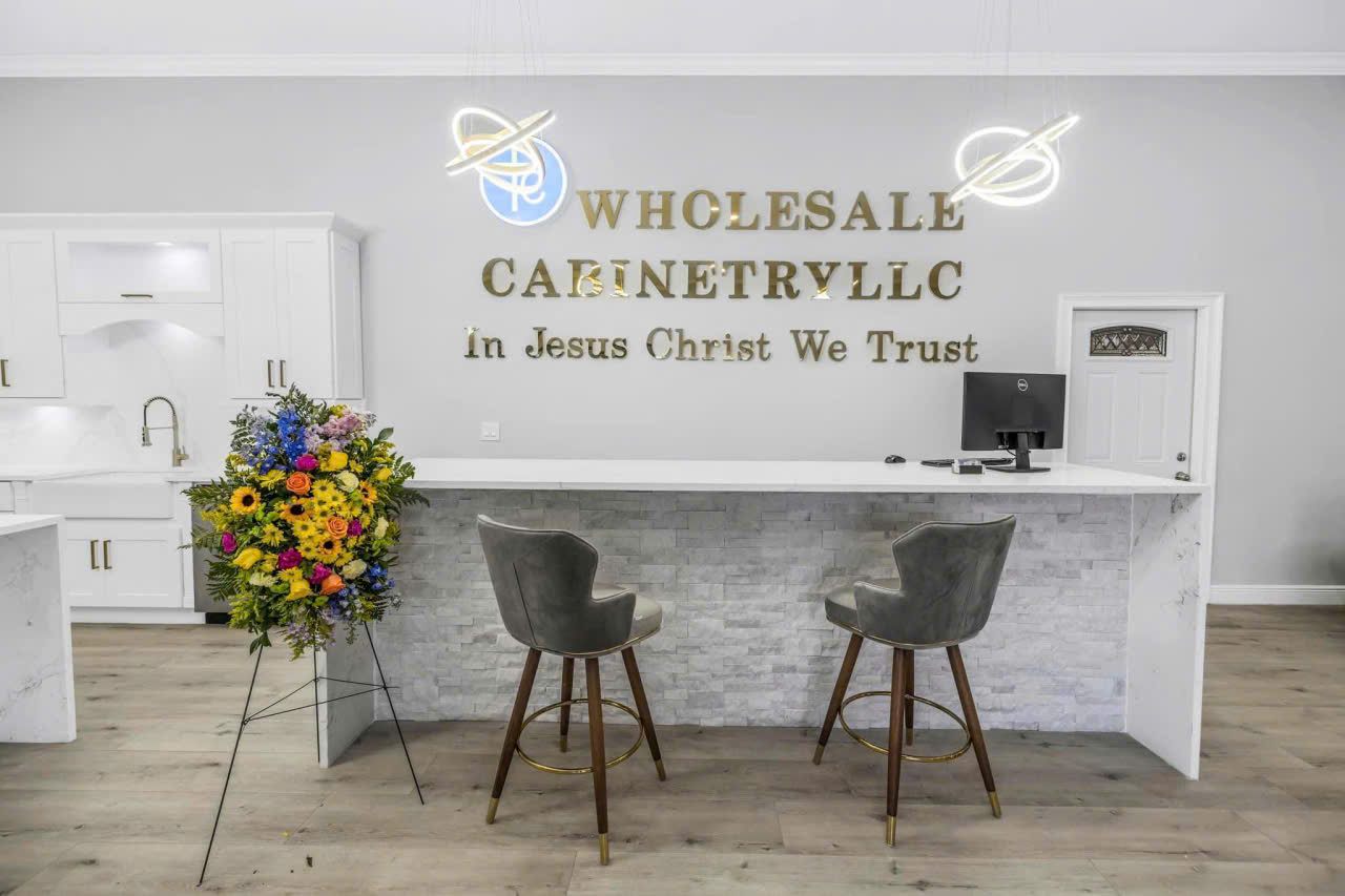 TC Wholesale Cabinetry branded reception