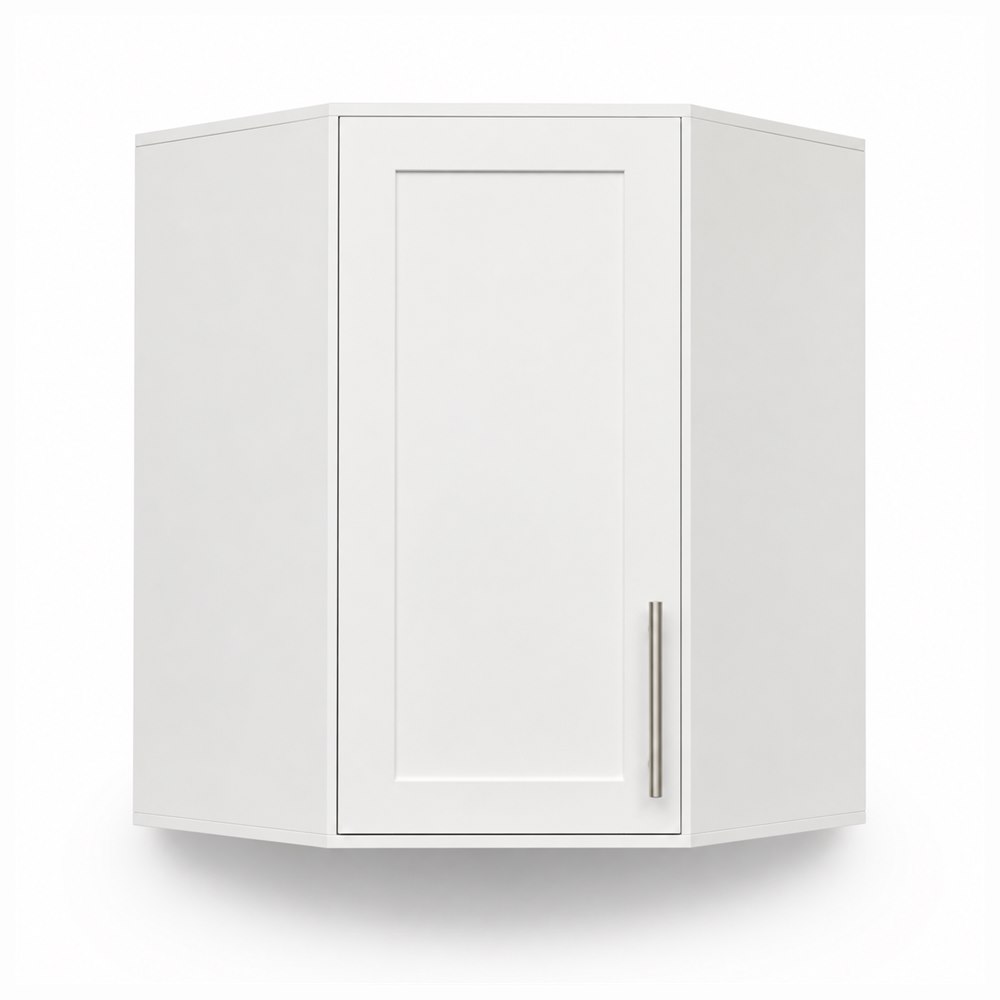 24-inch purity white shaker wall cabinet — front view
