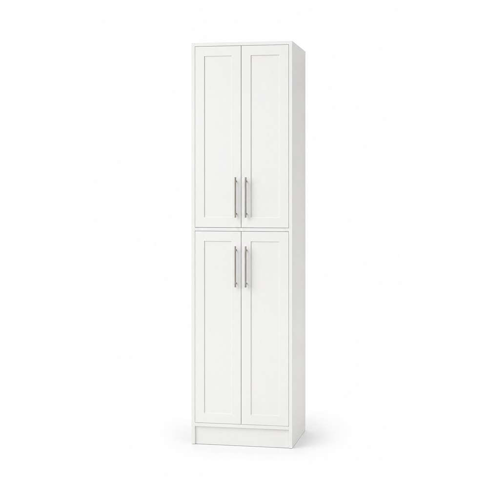 24-inch purity white shaker pantry cabinet — front view
