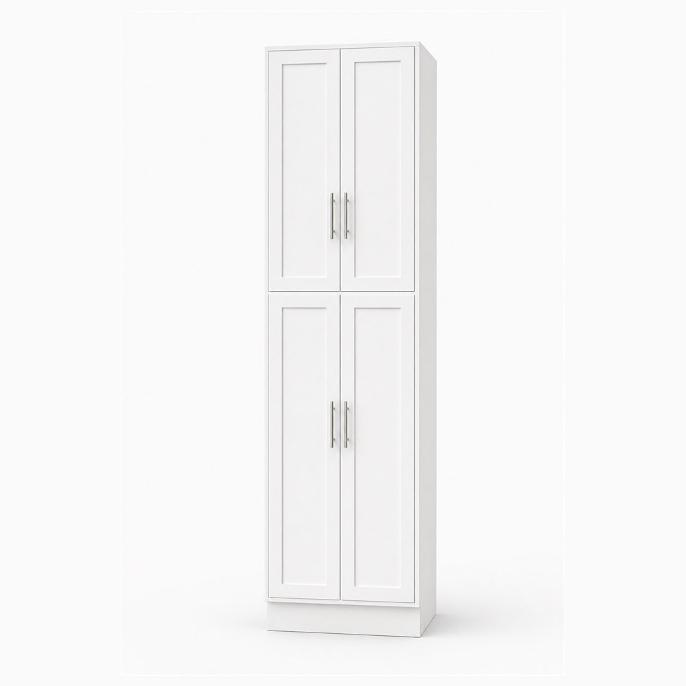 30-inch purity white shaker pantry cabinet — front view