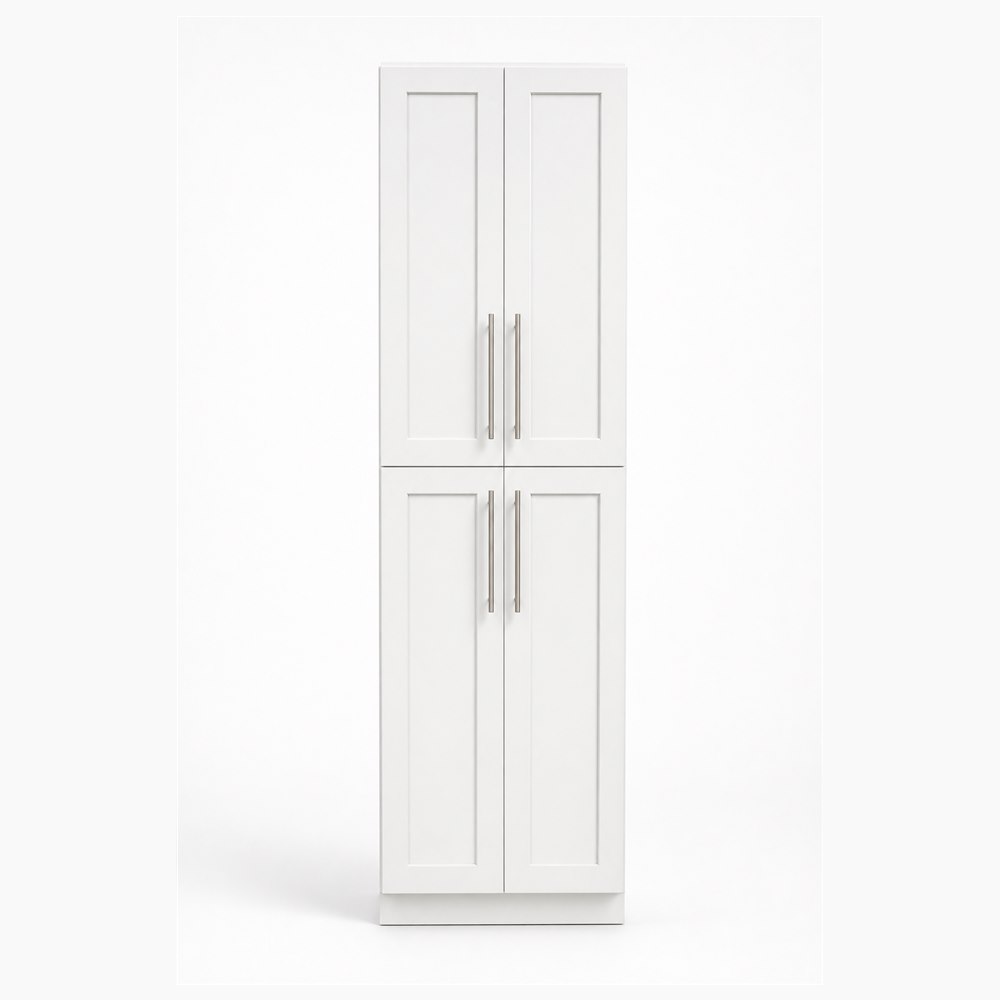 30-inch purity white shaker pantry cabinet — front view