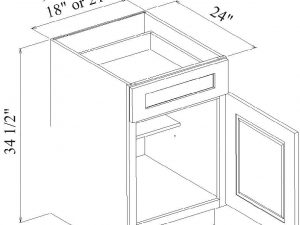 Base Cabinets - PW-B09-12-15-18-21