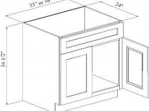 Base Cabinets-PW-SB33-36