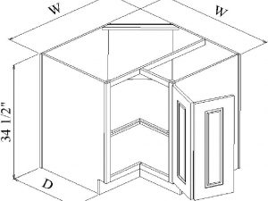 Base Cabinets - PW-LZS3324-3624