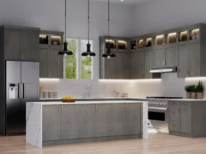Shaker Cinder Kitchen Cabinets