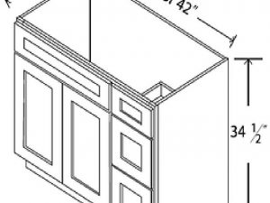 Vanity Cabinets - PW-VAN36DR-42DR