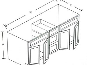 Vanity Cabinets - PW-VAN36DR-42DR